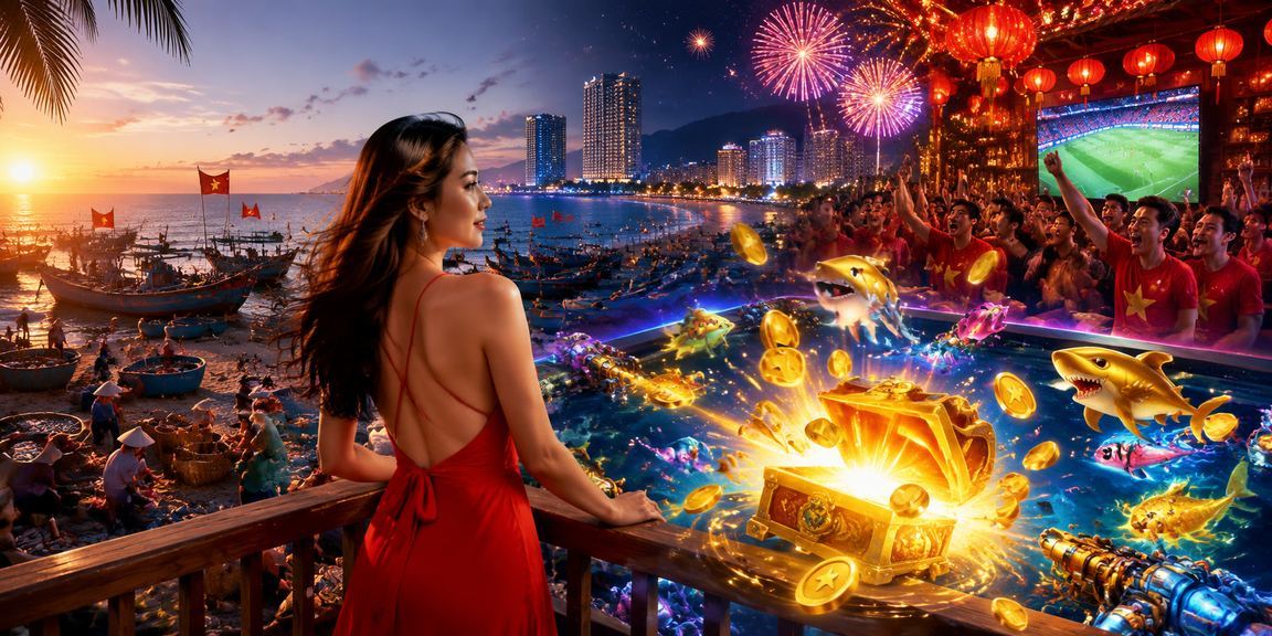 Người dùng trải nghiệm casino betting tại bãi biển Mũi Né