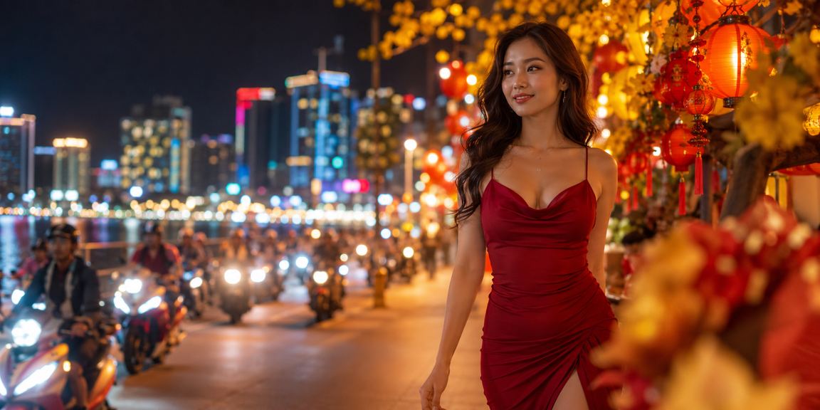 Người chơi kiểm tra giao dịch tại chợ đêm Nha Trang