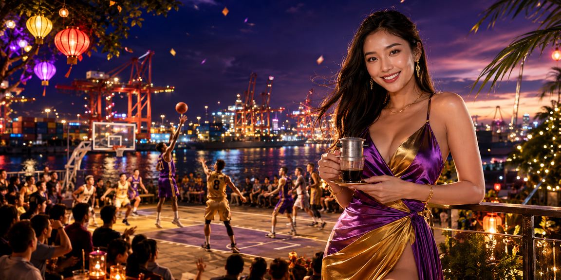 Người dùng xem kèo bóng rổ và đặt cược tại quán cà phê Sài Gòn